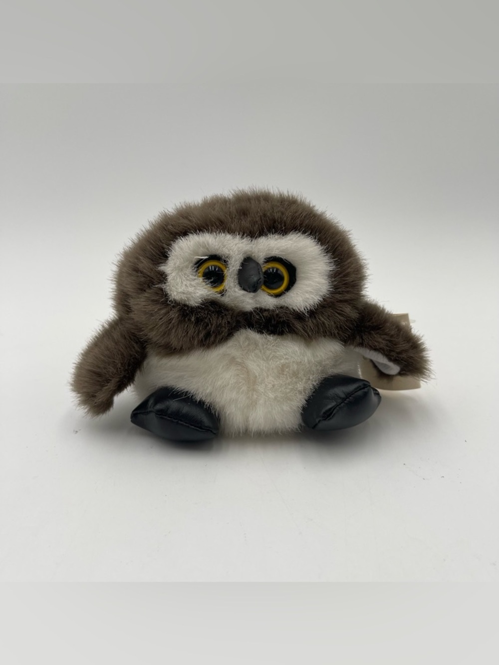Vtg NOS 1997 Cushy Critter Purr-fection by MJC Spooky The Owl 4" w/Tag